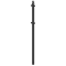 Sikkerhedsgel�nder / | afgr�nsningsgel�ndere | Fast stolpe til top- og kvartb�jet stang til indst�bning i beton | Hj�rnestolpe til top- og kvartb�jet stang | varmgalvaniseret